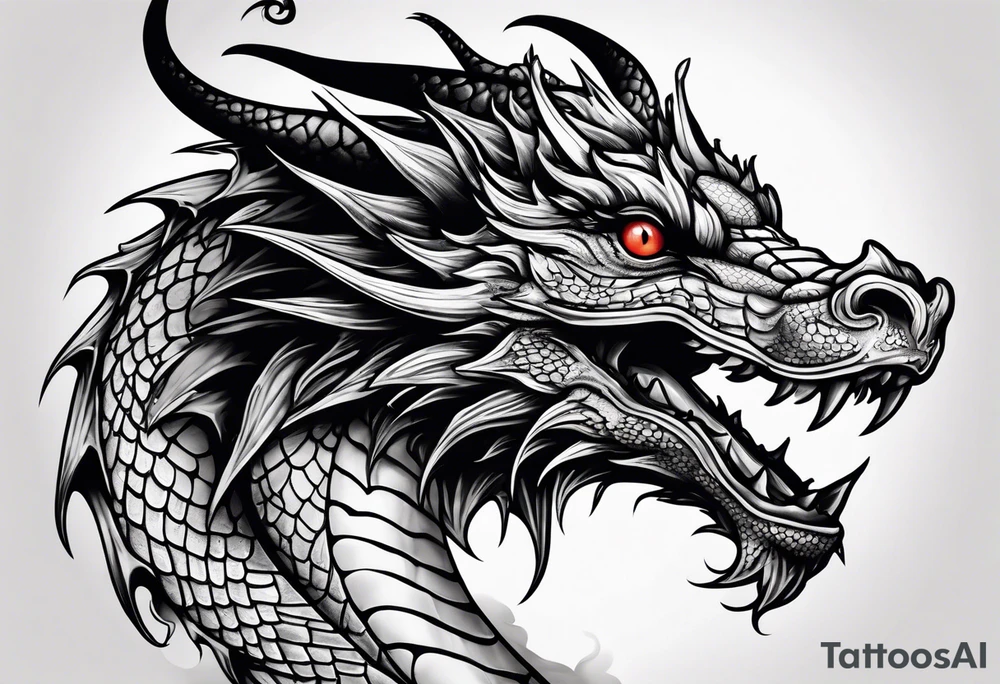 Mini dragon tattoo idea