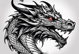 Mini dragon tattoo idea