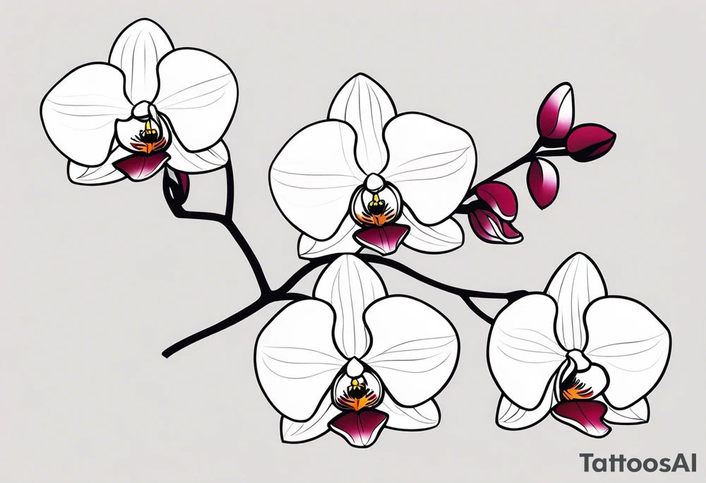 orchids tattoo idea