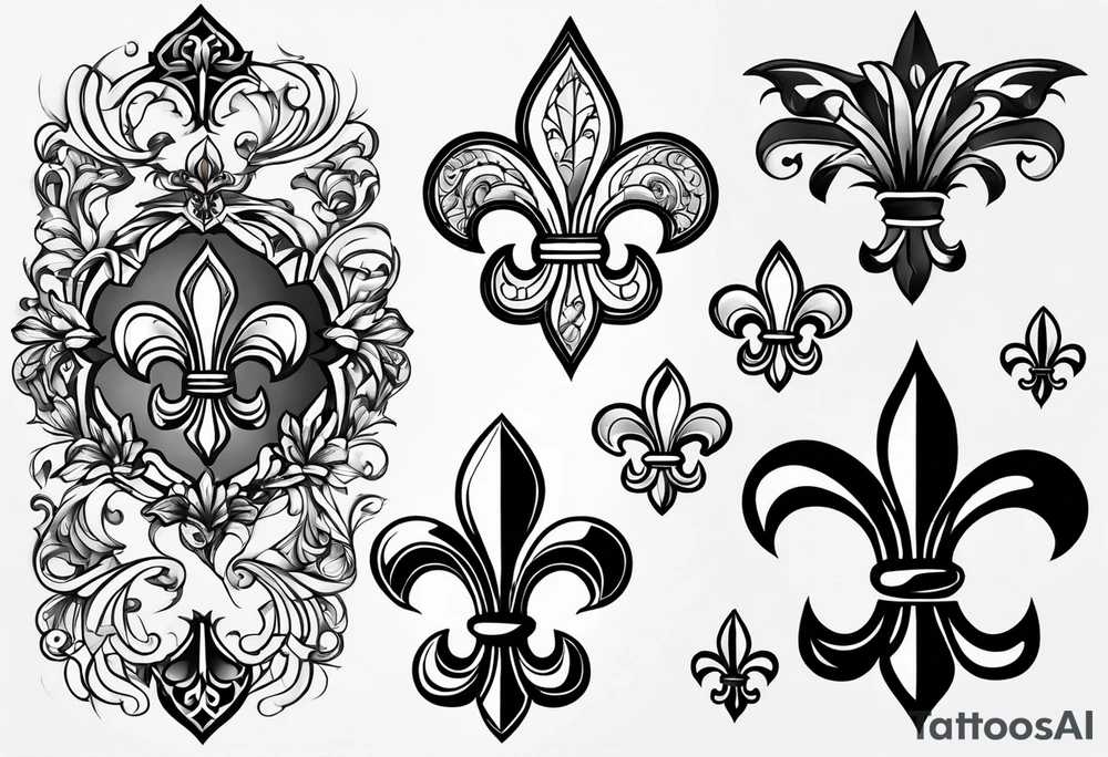 Fleur de lis tattoo idea
