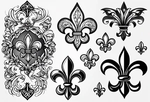Fleur de lis tattoo idea