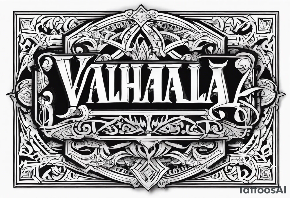 Valhalla battle tattoo idea