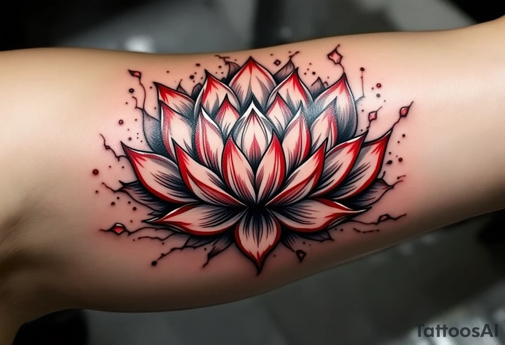 ideas with lotus, egyptian theme (make red and black) tattoo idea