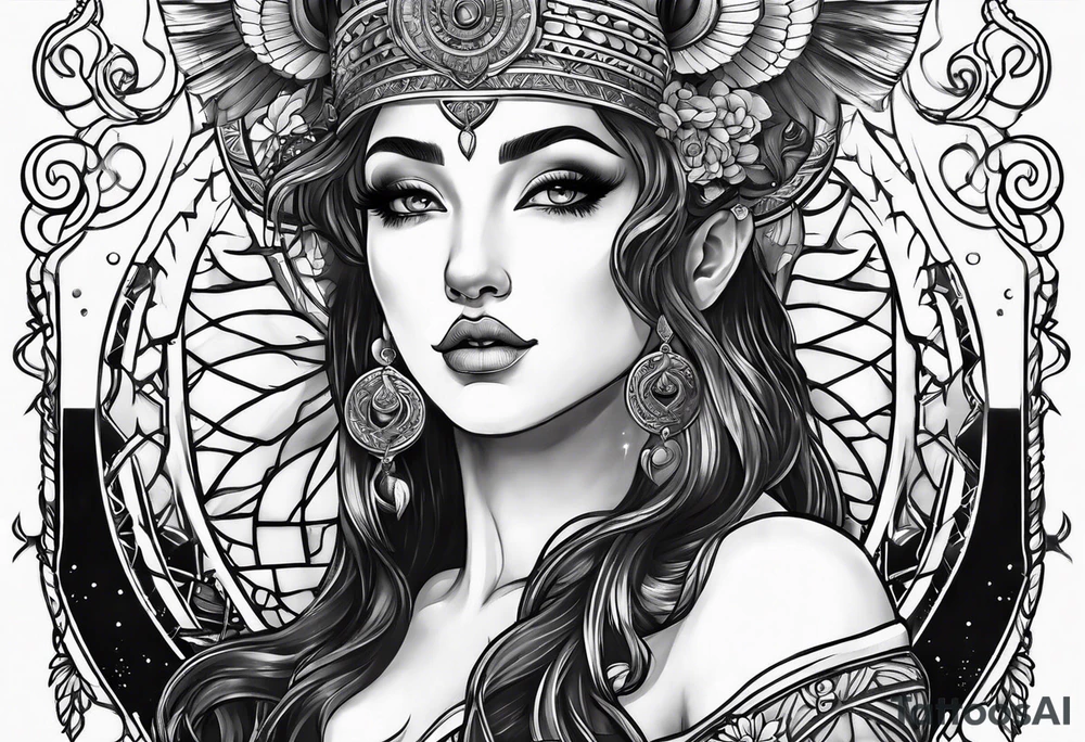 Aries goddess tattoo idea