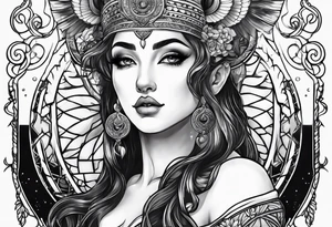 Aries goddess tattoo idea