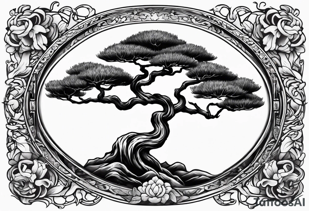 bonsai tree tattoo idea