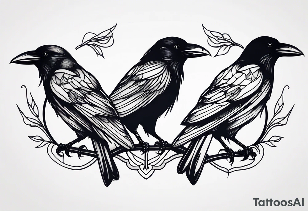crows, tattoo idea
