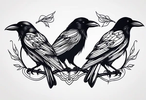 crows, tattoo idea