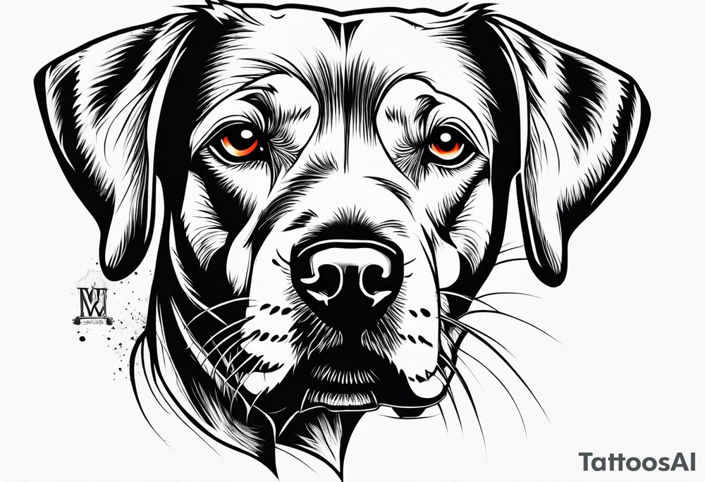 Savage dog tattoo idea