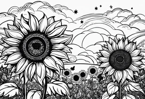I’m a capicorn I love sunflowers, stars and set sunsets I also think a cassopiea consultation  is tired to me name starts with a W I have 3 kids 1 boy and 2 girls tattoo idea