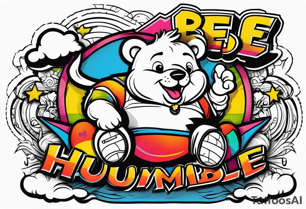 Be humble sit down tattoo idea