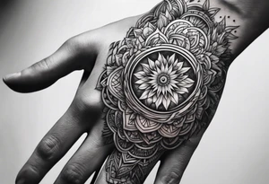 Hands morphing into roots tattoo idea