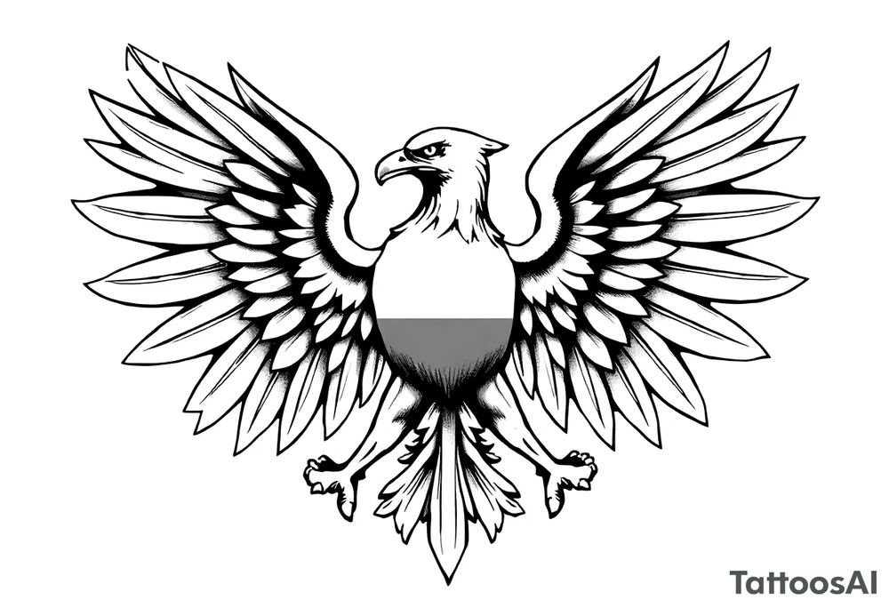 poland symbol and poker cards the wings of the eagle in the poland symbol are in the form of cards tattoo idea