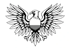 poland symbol and poker cards the wings of the eagle in the poland symbol are in the form of cards tattoo idea