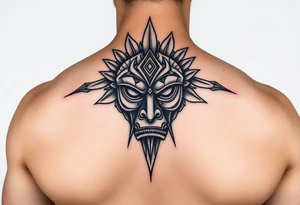 african mask tattoo idea