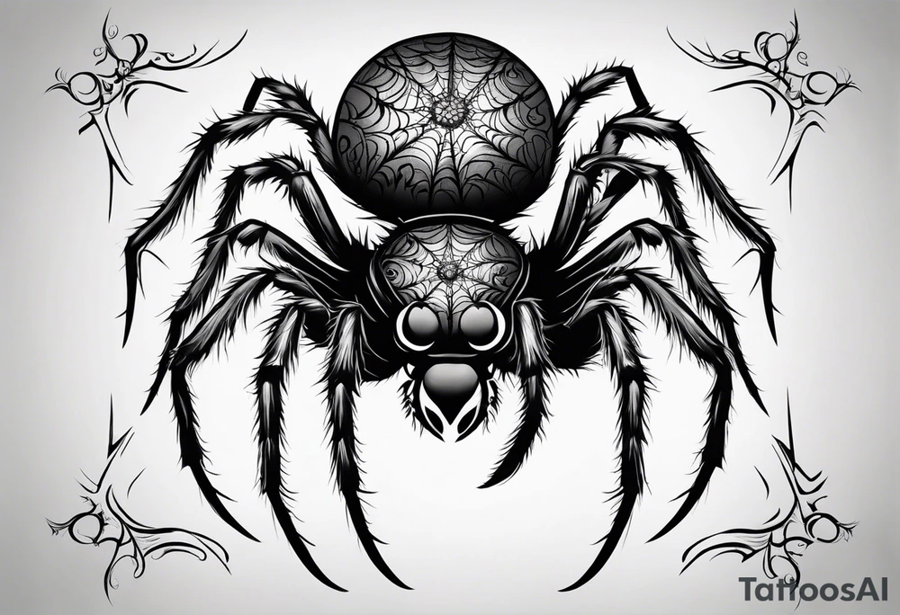 Spider tattoo idea