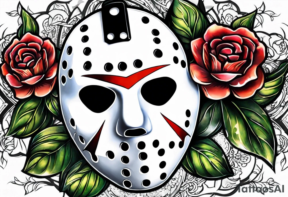 Friday the 13th Jason mask tattoo idea