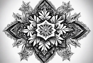 Snow flakes tattoo idea