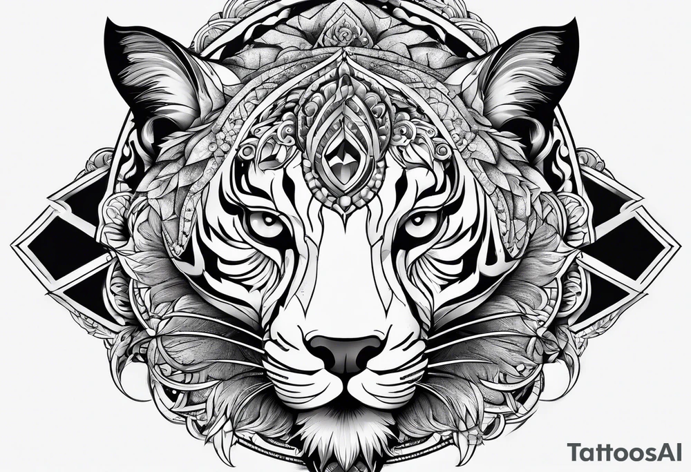 cool modern sleave on right arm tattoo idea