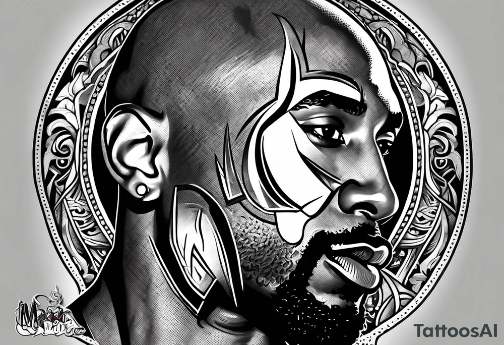 Kobe bryant "Mamba" logo tattoo idea