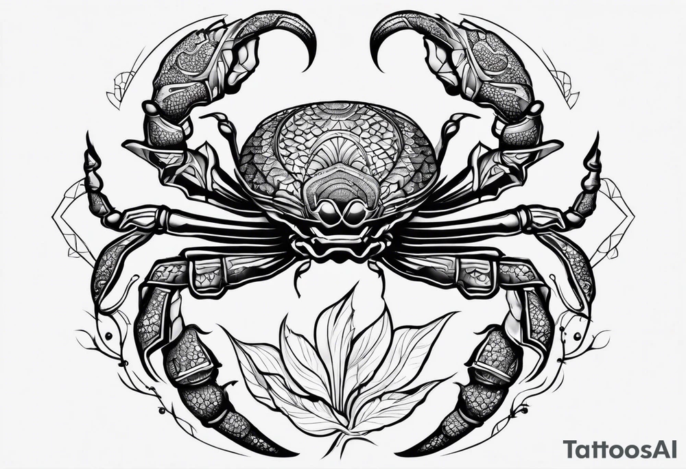 Scorpio original but beautiful tattoo idea