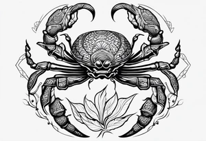 Scorpio original but beautiful tattoo idea