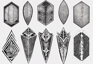 Dragon skin tattoo idea