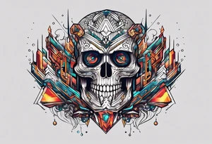Cyber hand tattoo idea