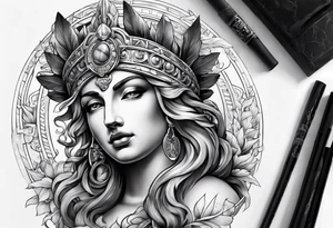 Greek or Roman mythology half sleeve tattoo idea