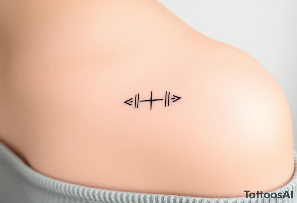 play, pause, stop, and rewind line tattoo tattoo idea