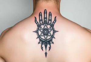 Cybersigilism hand tattoo of lucifer's sigil tattoo idea