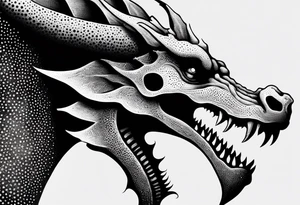 Skeleton Dragon tattoo idea