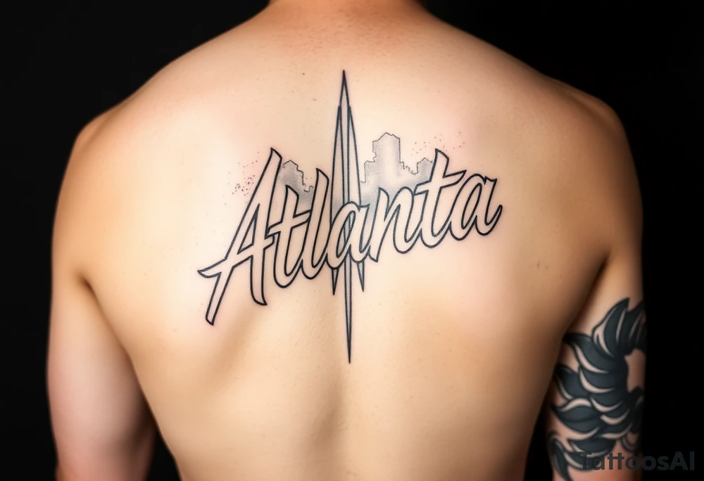 Atlanta Themed leg tattoos tattoo idea