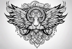 curved line tattoo idea