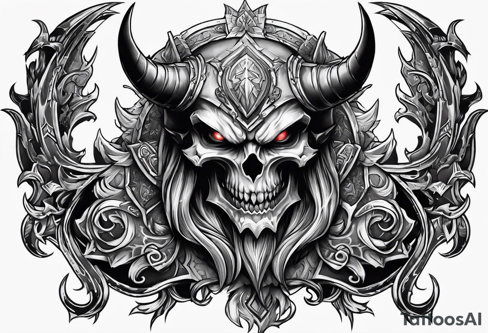 diablo from blizzard games tattoo idea