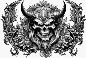 diablo from blizzard games tattoo idea