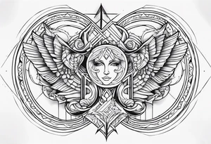 Gemini symbol tattoo idea