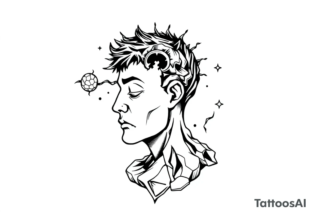 lost in thoughts tattoo idea