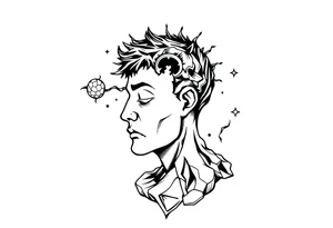 lost in thoughts tattoo idea