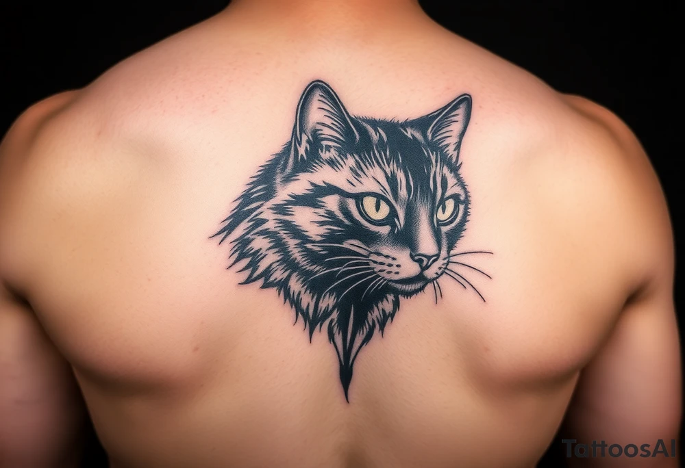 Black Cat tattoo idea