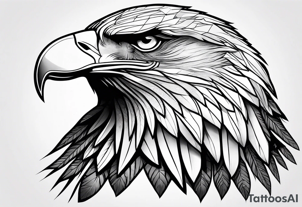 Eagle on hand detailed to fit the whole thing tattoo idea