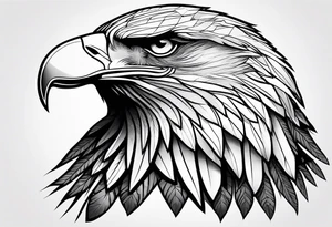 Eagle on hand detailed to fit the whole thing tattoo idea