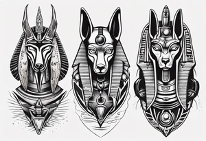 anubis vs horus tattoo idea