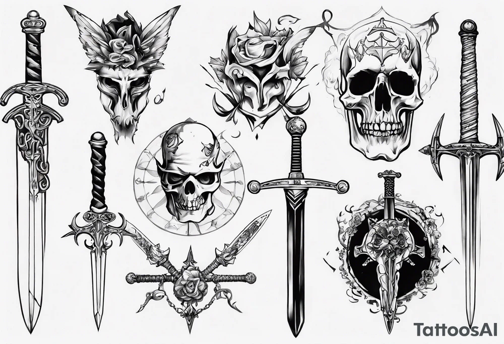 13 and a sword tattoo idea