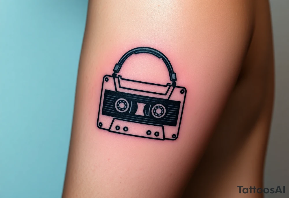 Right outer male calve

Stranger things
Upside down colors
80s Cassette player with 80s style headphones and a Kate bush running up that hill tape tattoo idea