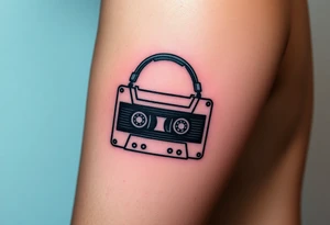 Right outer male calve

Stranger things
Upside down colors
80s Cassette player with 80s style headphones and a Kate bush running up that hill tape tattoo idea