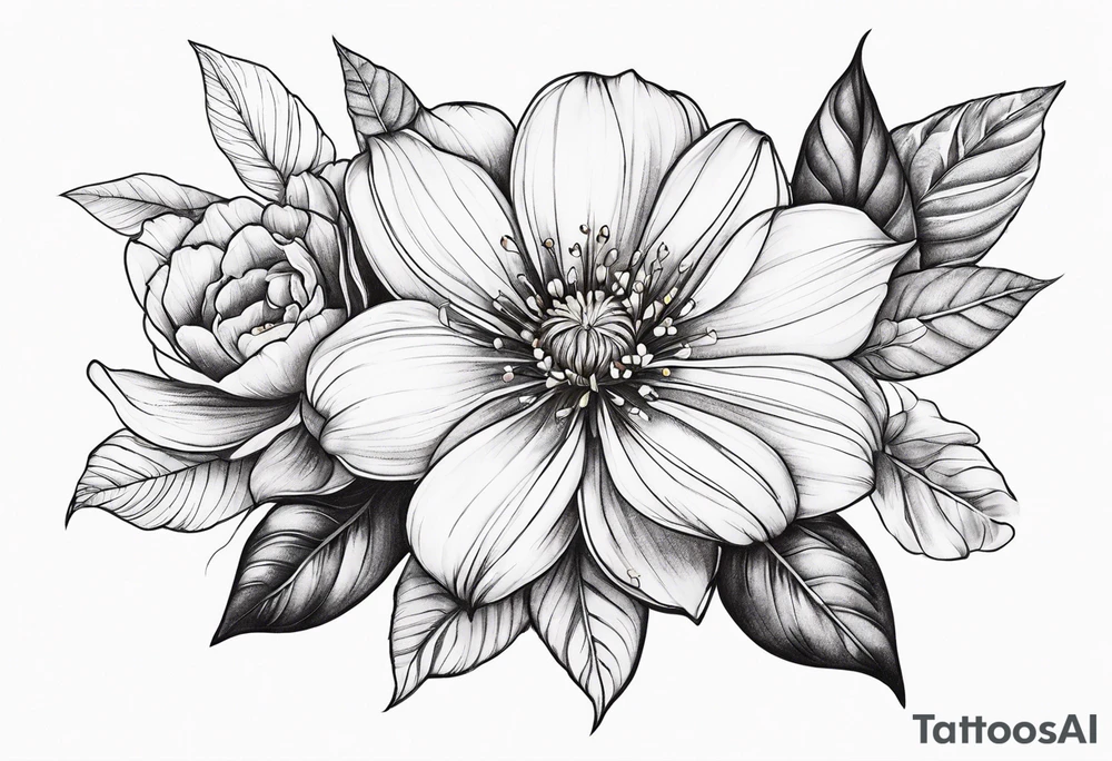 flower tattoo idea