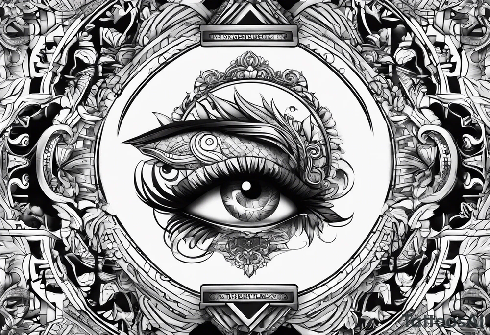 discipline and consistency words tattoo idea