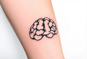 Walnut on the inside forearm that sort of looks like a brain tattoo idea