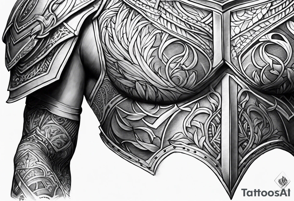 SHOULDER ARMOUR TATTOO tattoo idea